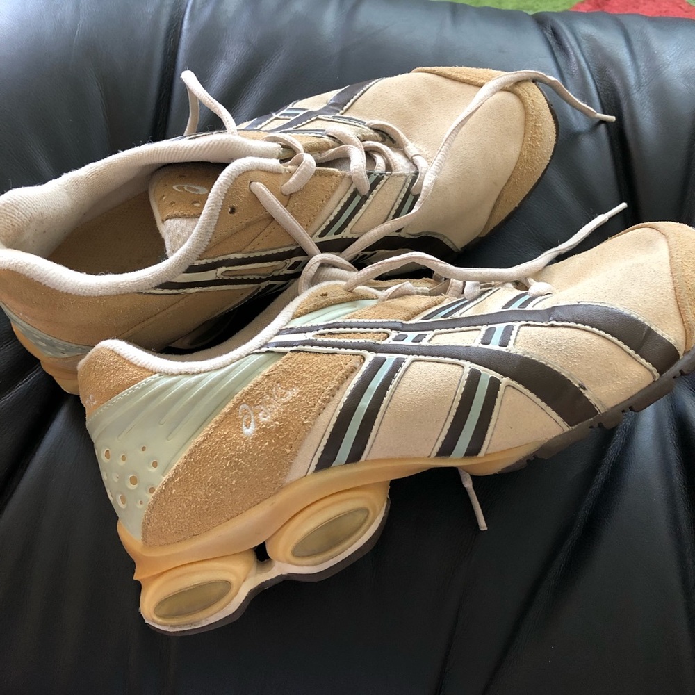 ASICS suede workout shoes